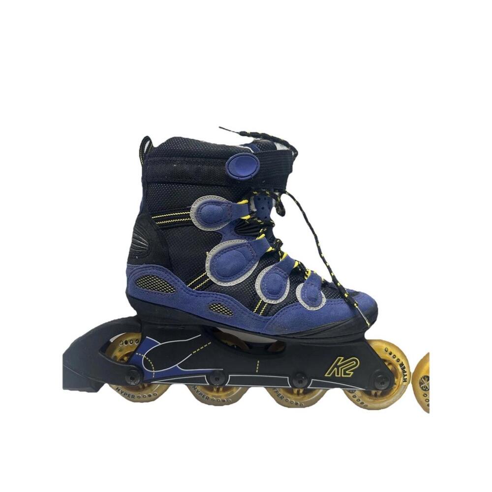 K2 Impulse-W Inline Skates Women’s US 6 Black Blue Yellow Softboot Comfort Fit R